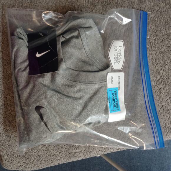 Nike Dri-Fit Men Long Sleeve Crew Neck Training Shirt Gray - Picture 9 of 9